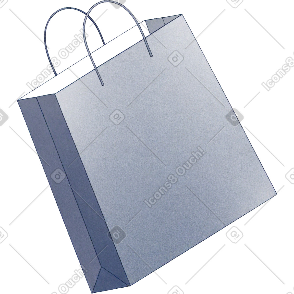 Ilustración Bolsa de papel en estilo Haze a descargar en PNG y SVG