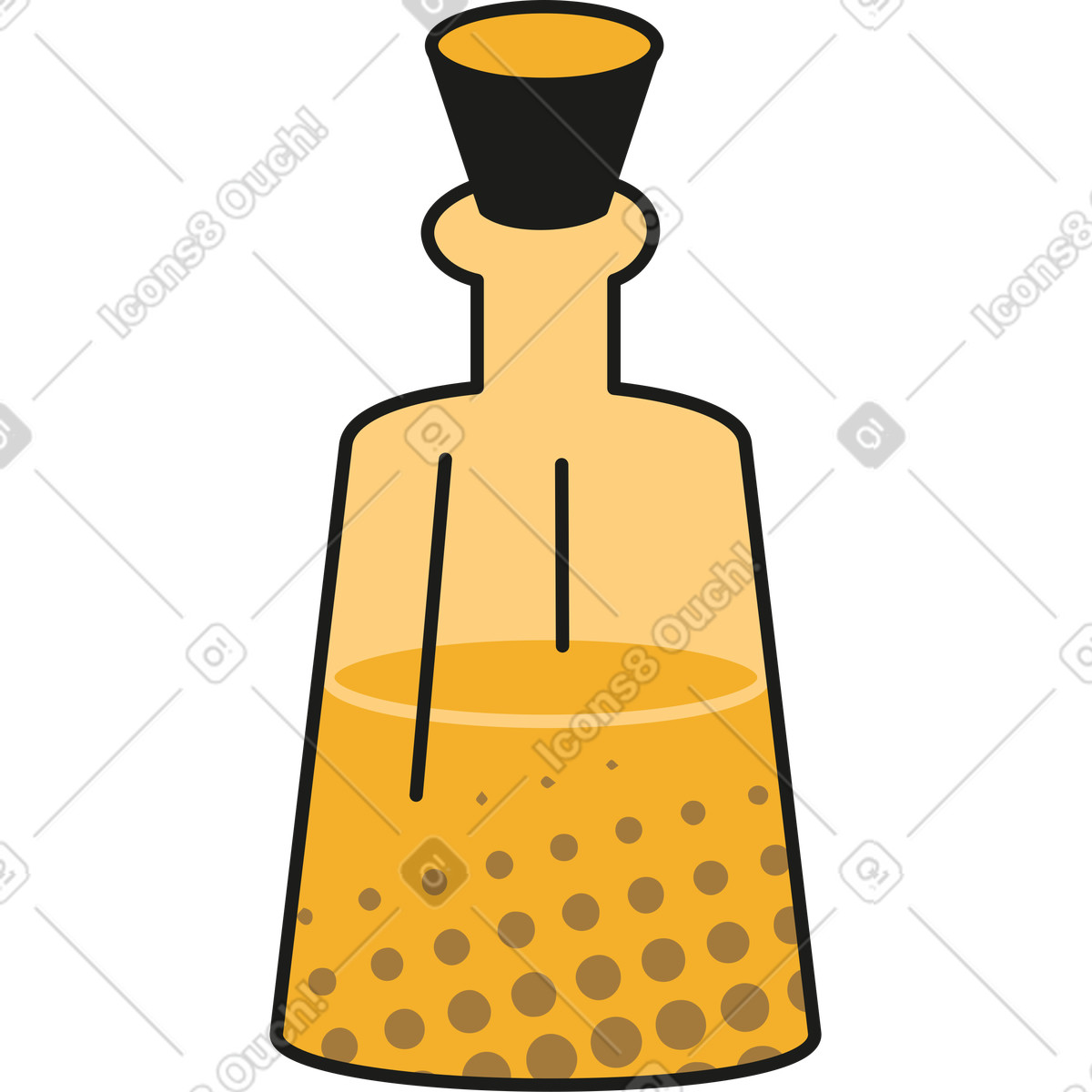 Rubber スタイルの Decanter のイラストをPNG、SVG形式でダウンロード