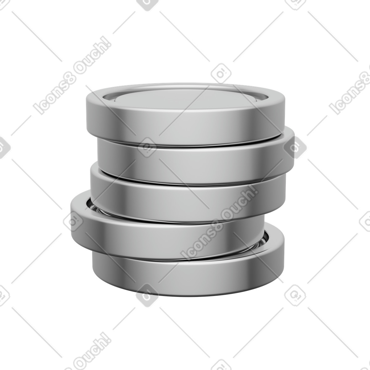 Stack of coins illustration showcasing finance growth in token clipart PNG, SVG, GIF