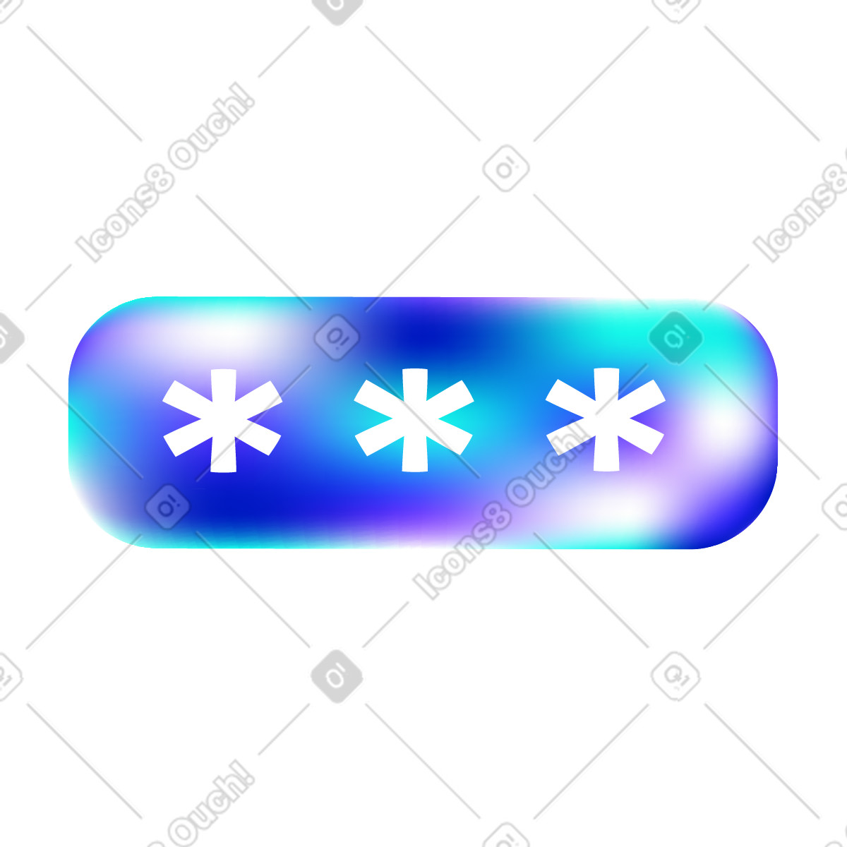 Password window illustration in Pure style download in PNG, SVG