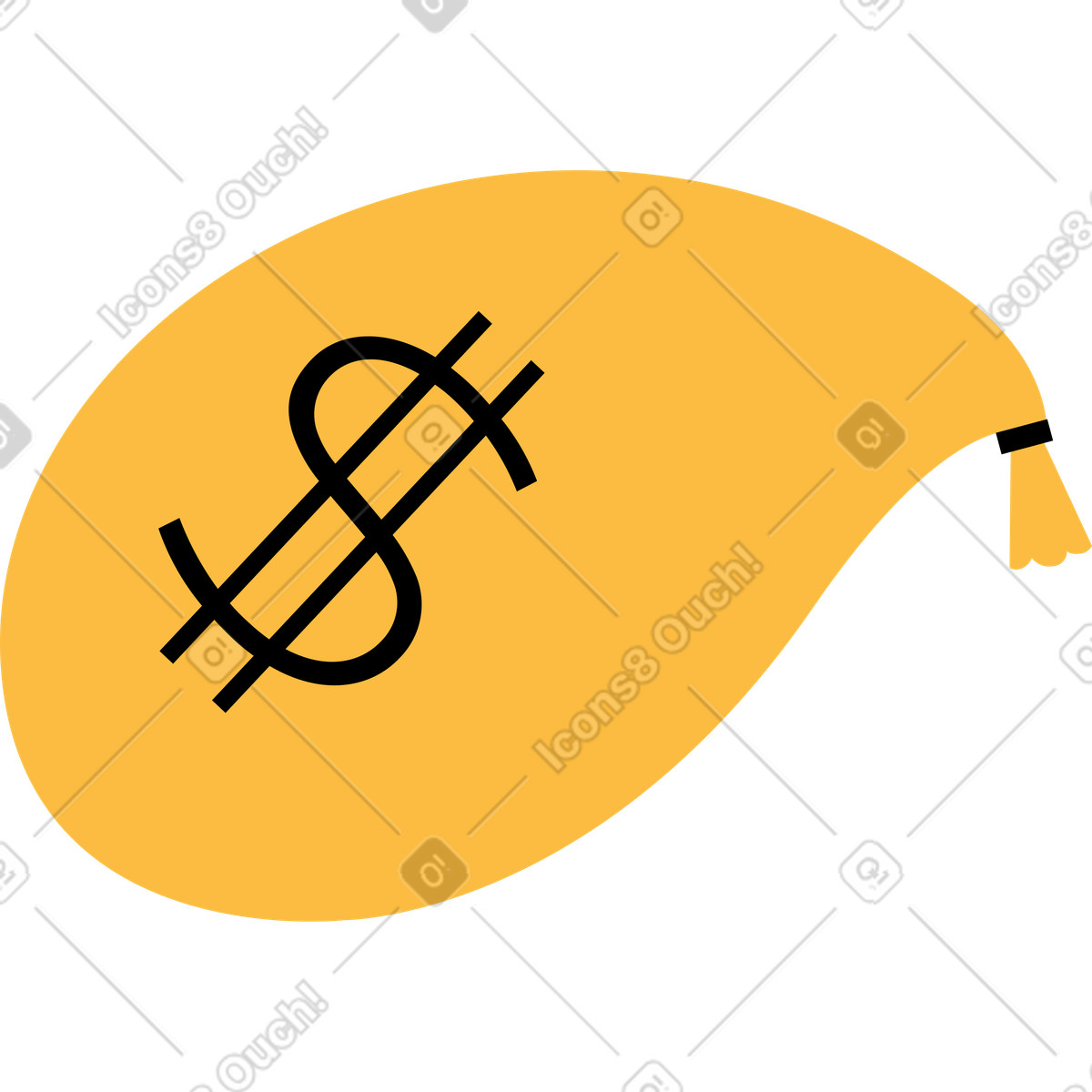 下载 Burgundy 风格的 Money bag 插画，支持 PNG、SVG 格式