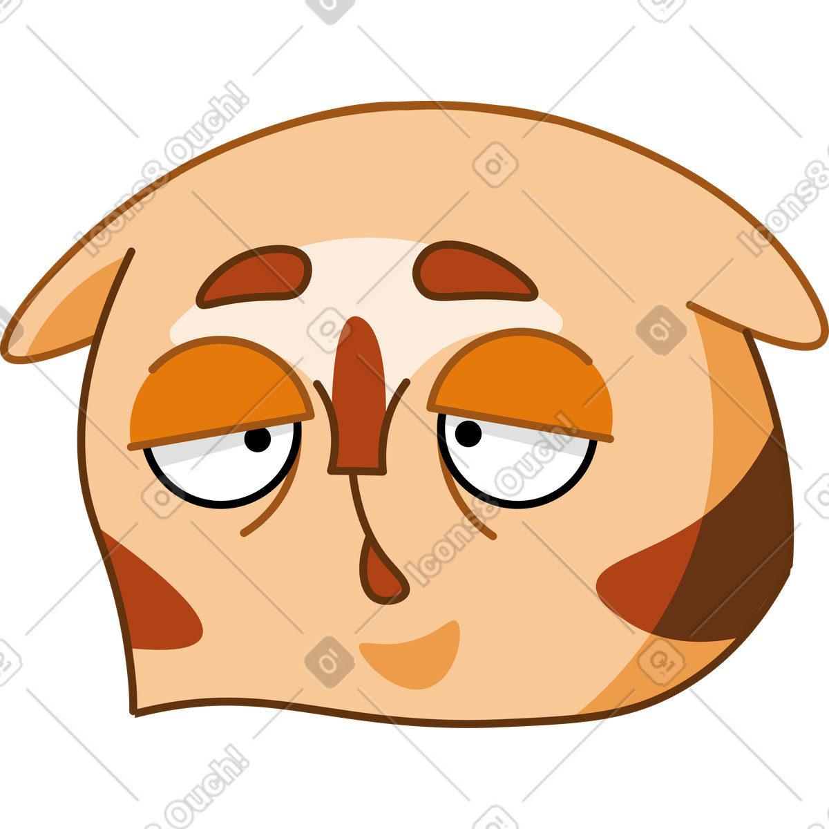 Иллюстрация Кошка в стиле Kitekat — скачать в форматах PNG, SVG