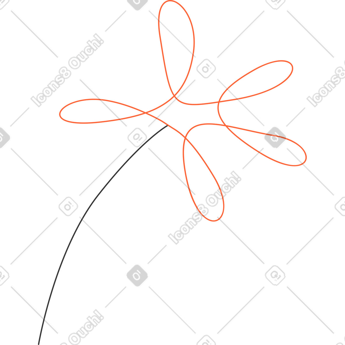 Ilustração de Palmeira em no estilo Crayon para baixar em PNG, SVG
