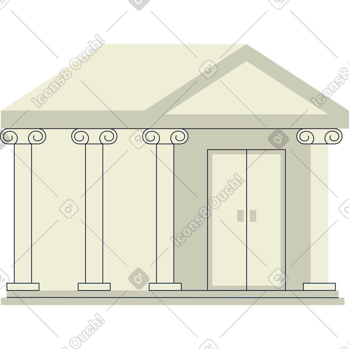 Bank building illustration government clipart image available for download in PNG