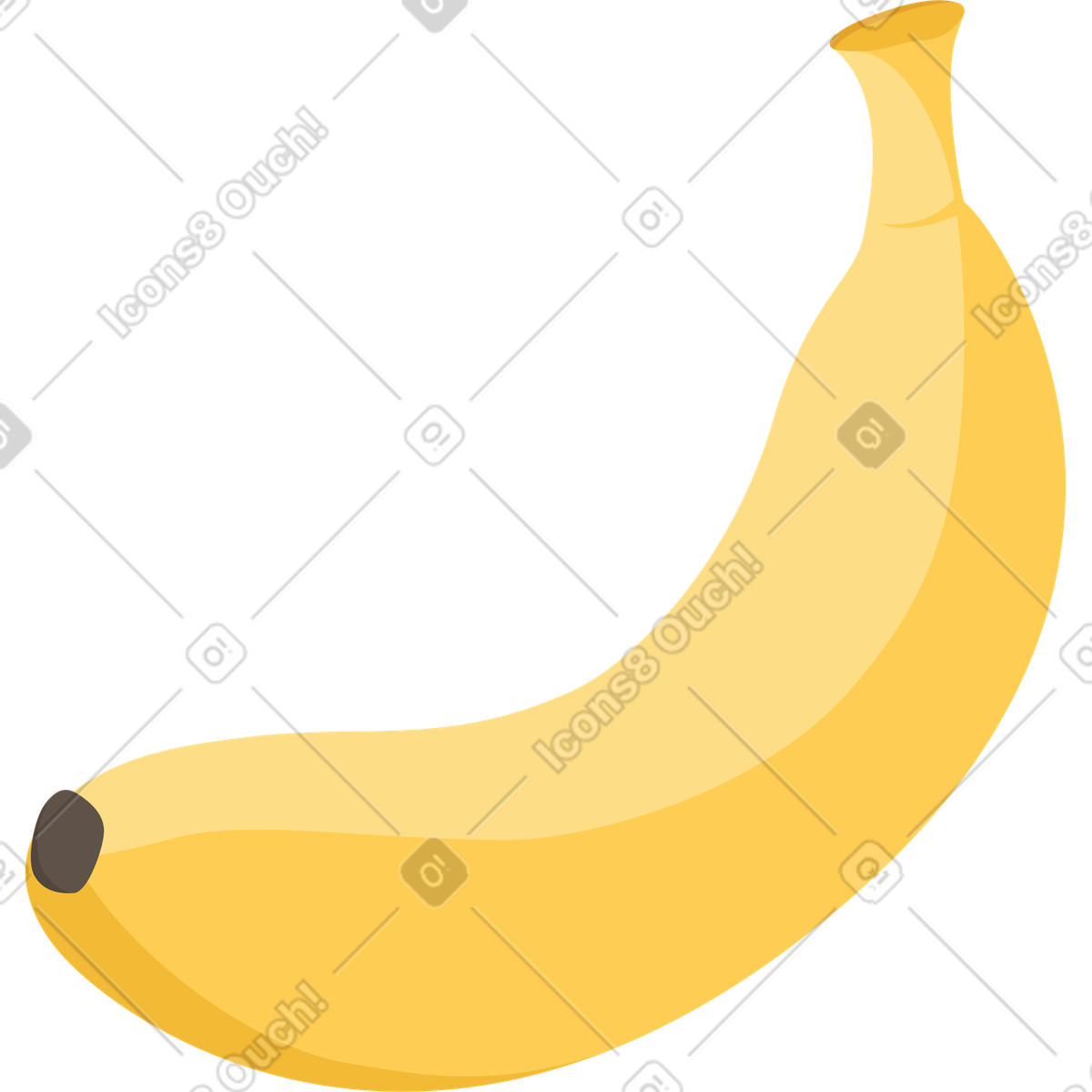 Banana illustration in Social style download in PNG, SVG