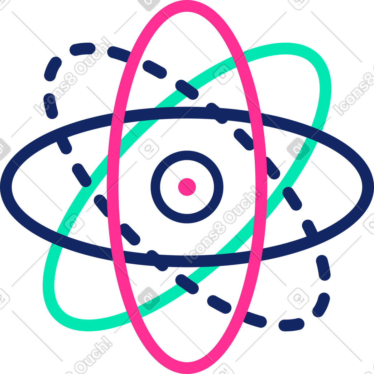 Physics illustration in Cyborg style download in PNG, SVG