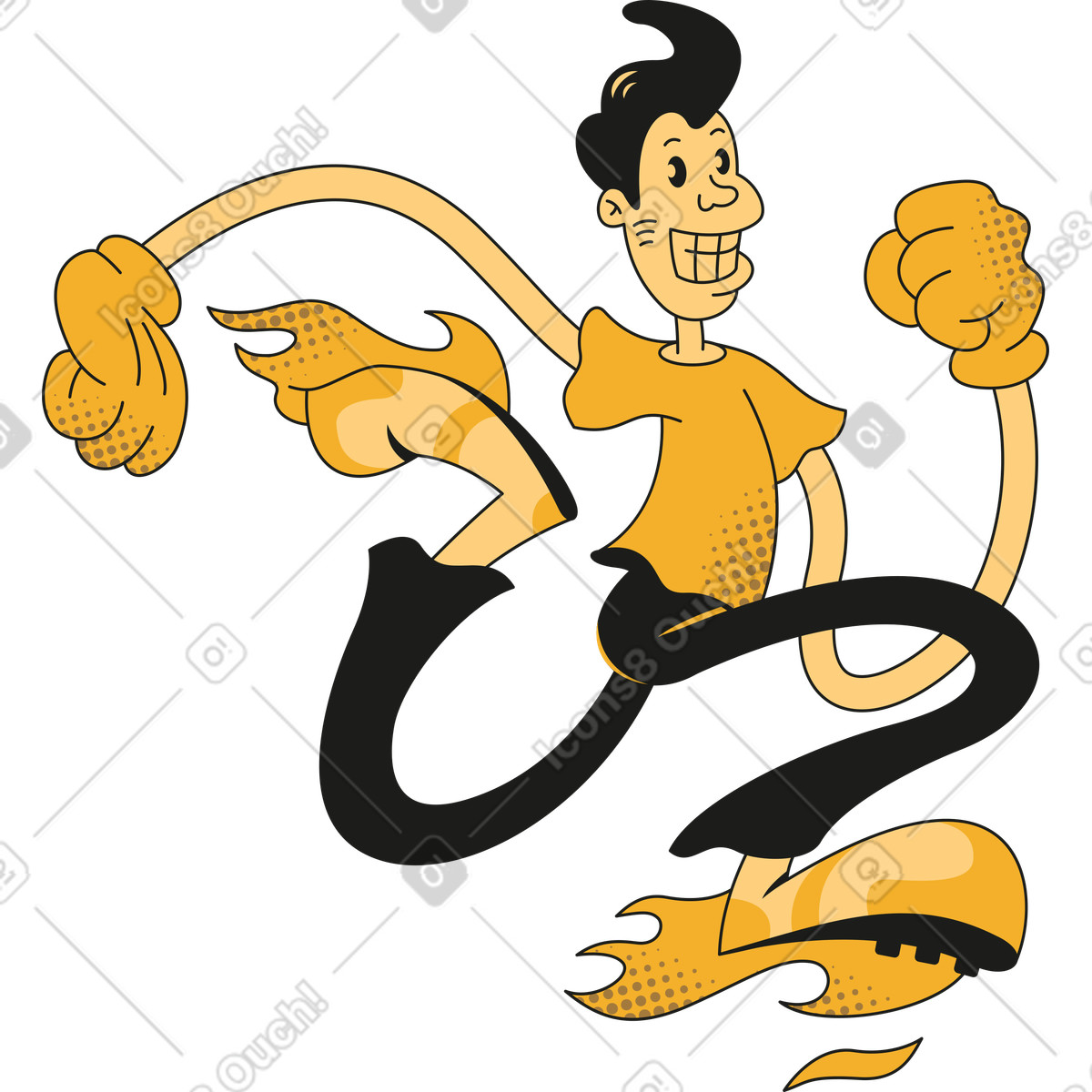 Иллюстрация Человек в стиле Rubber — скачать в форматах PNG, SVG