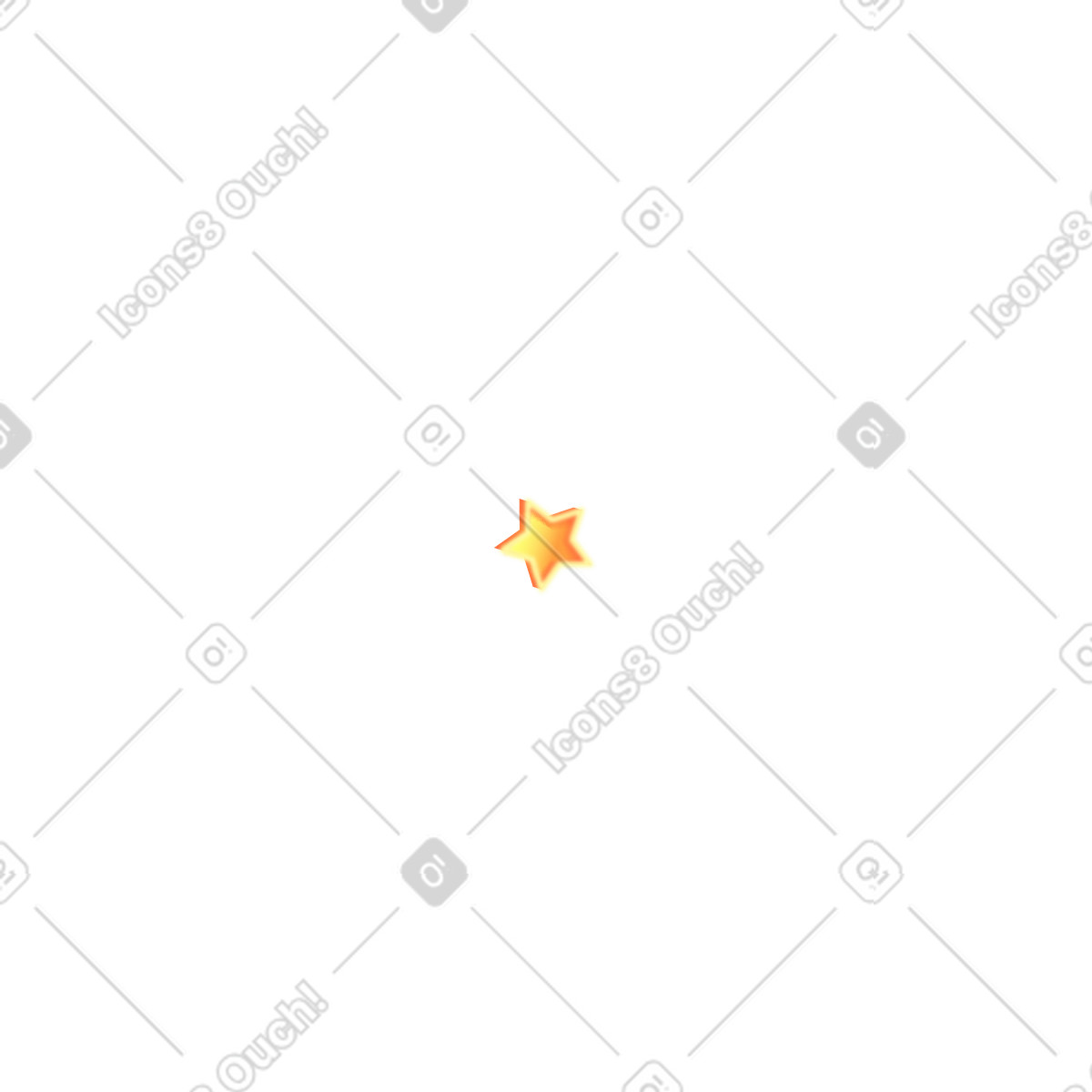 Yellow star illustration in PNG, SVG