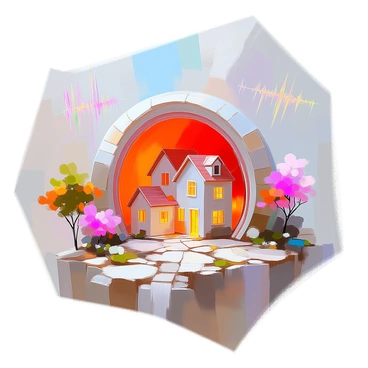 A small village set within the structures of the inner ear