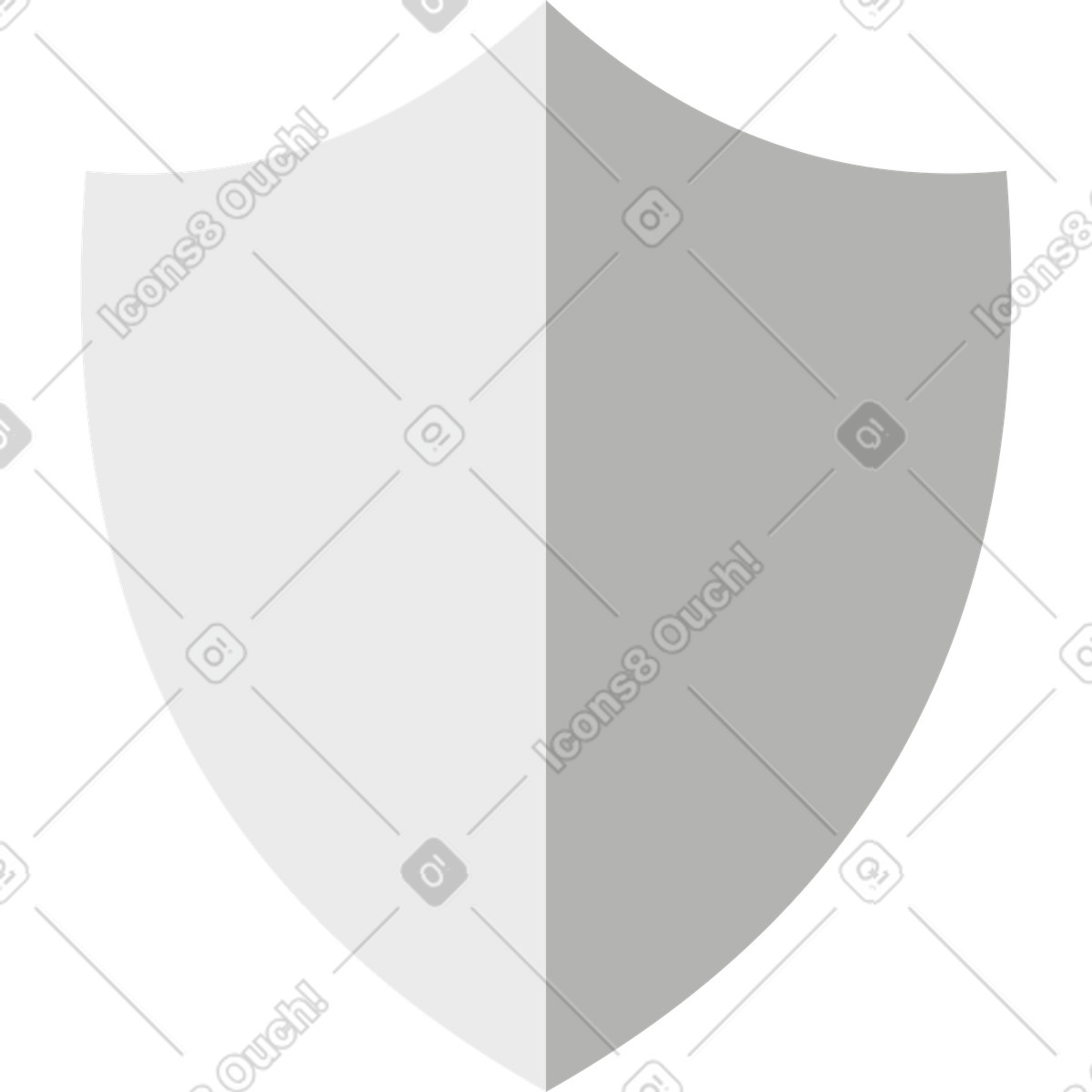 Shield illustration in Tiny style download in PNG, SVG
