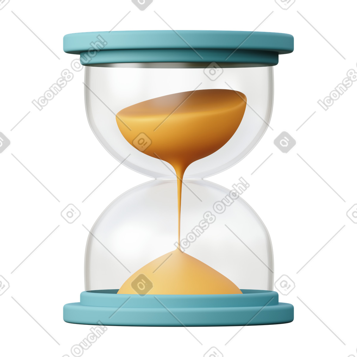 3D Sugary スタイルの Sand clock のイラストをPNG、SVG形式でダウンロード