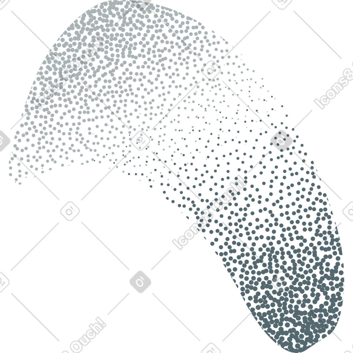 Abstract decorative duotone texture-Illustration im Grain-Stil als Download in PNG, SVG
