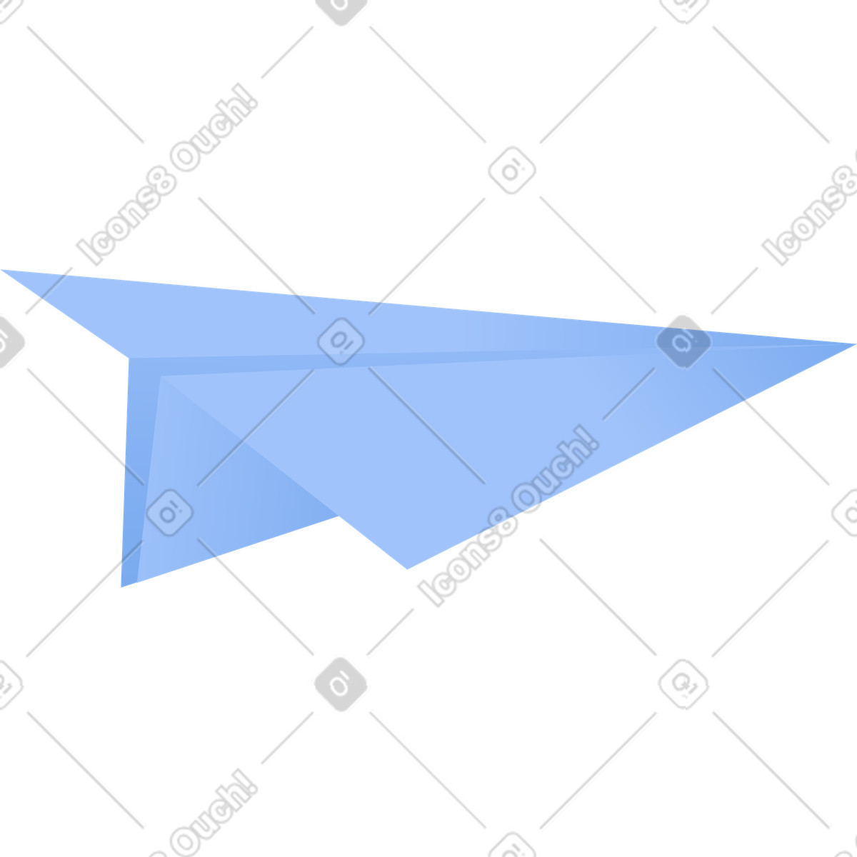 下载 Clip 风格的 纸飞机 插画，支持 PNG、SVG 格式