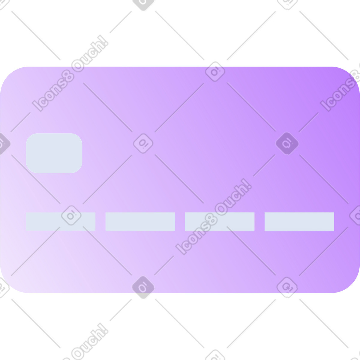 Bank card illustration in Lucent style download in PNG, SVG