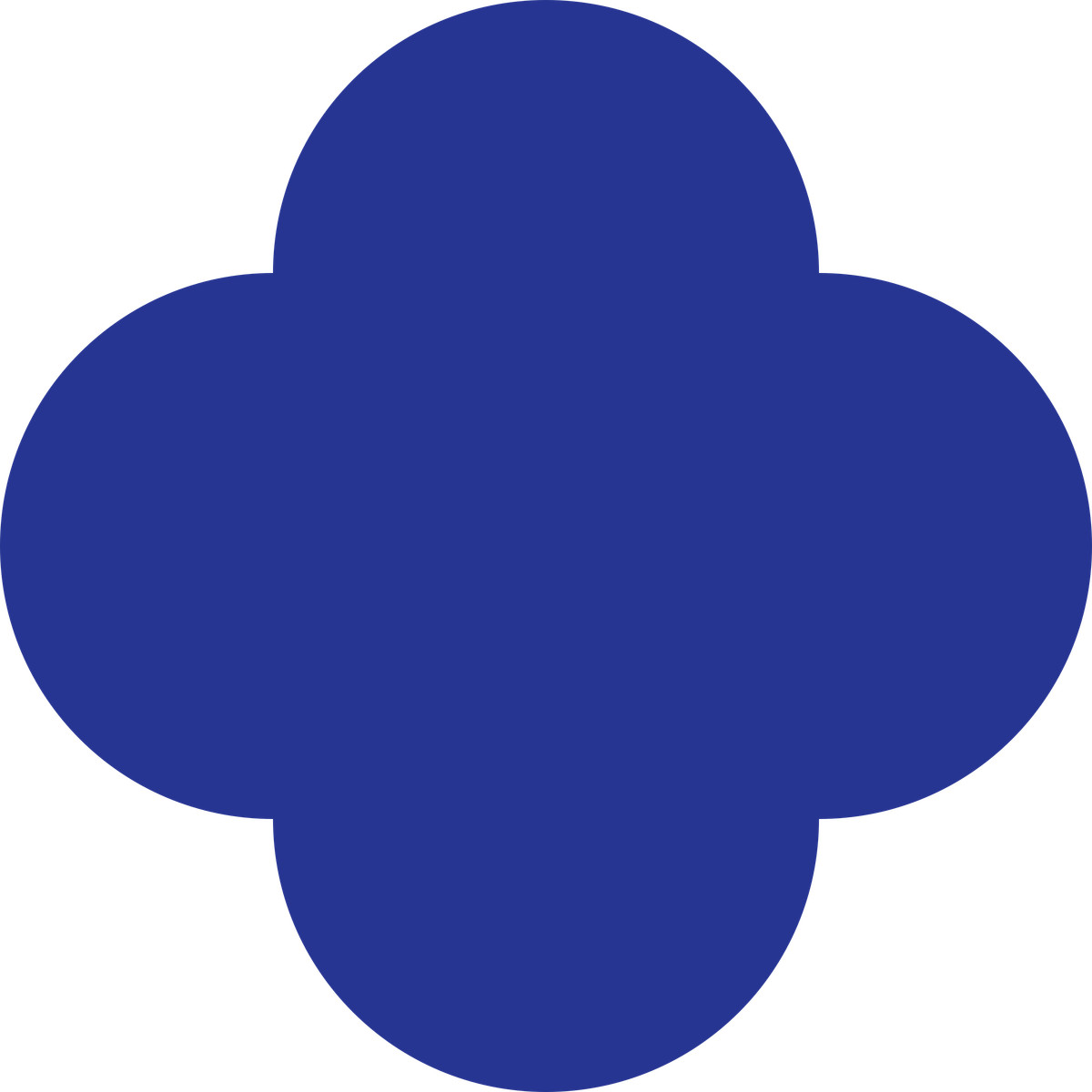 Quatrefoil dark blue illustrazione in stile Fogg scarica in PNG, SVG