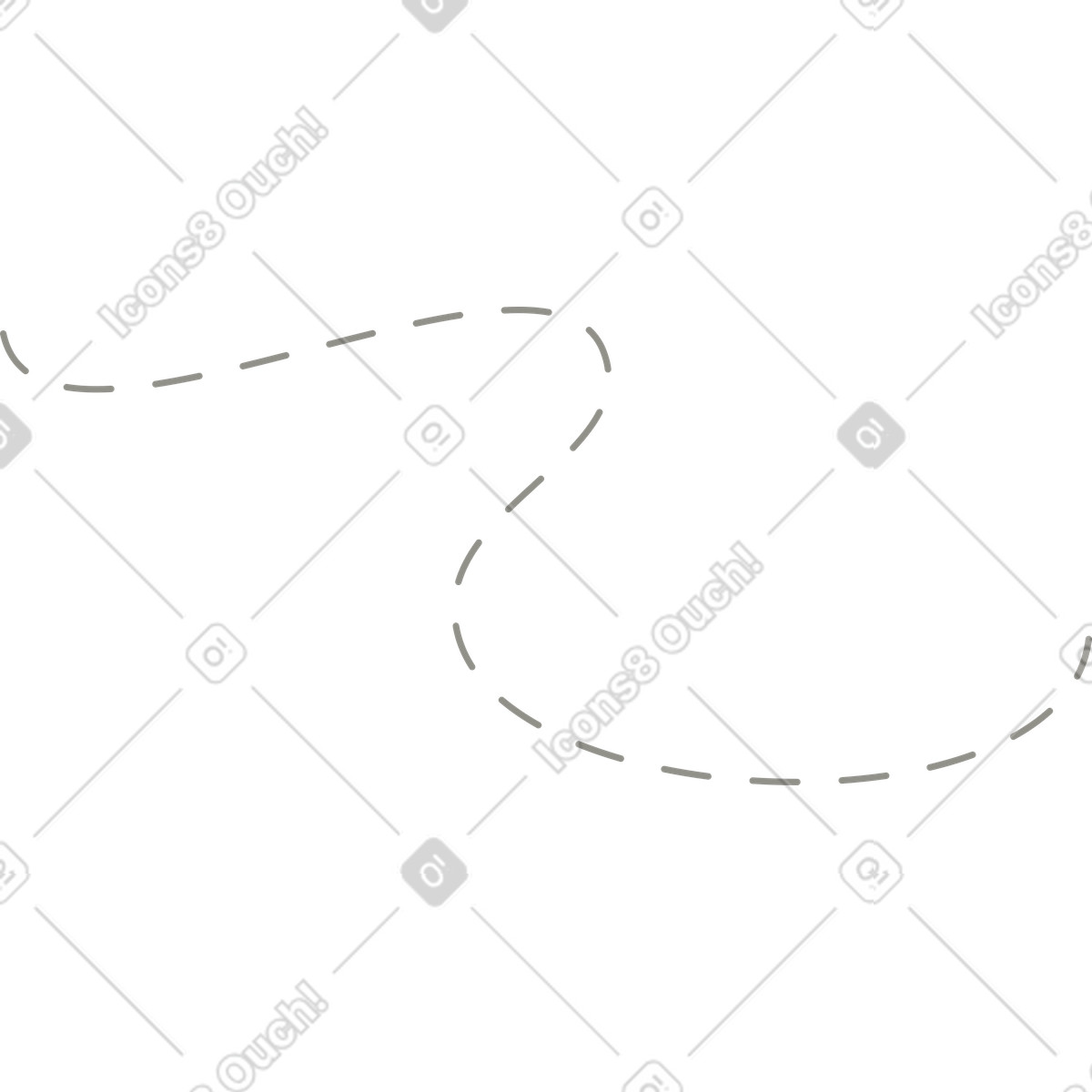 Plain スタイルの パス軌道 のイラストをPNG、SVG形式でダウンロード