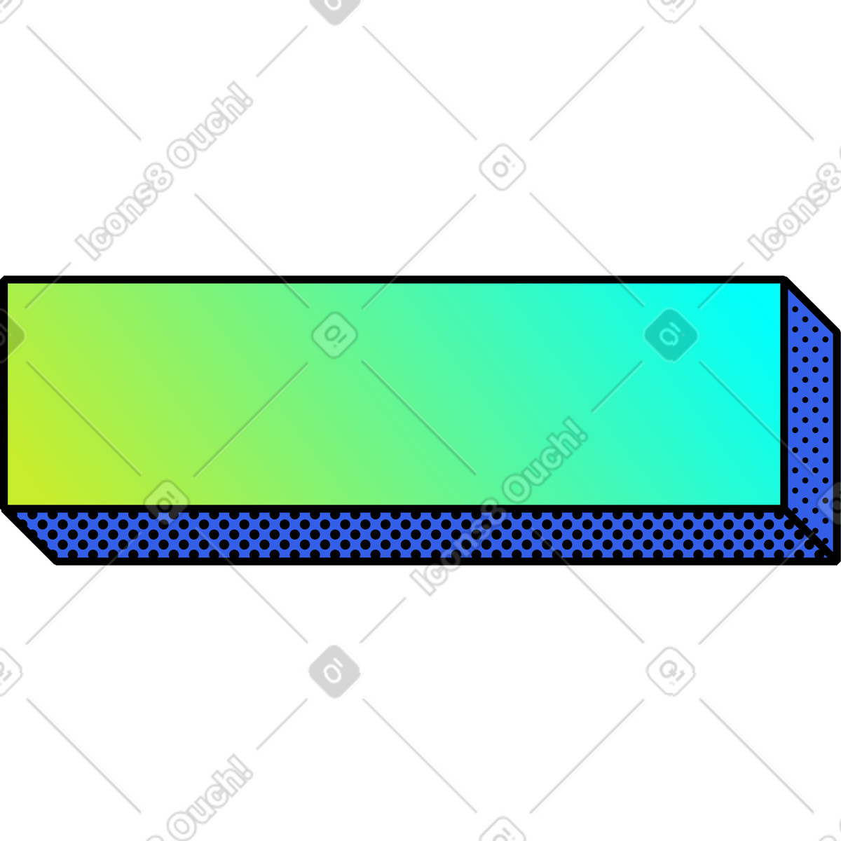 Block illustration in Memphis style download in PNG, SVG