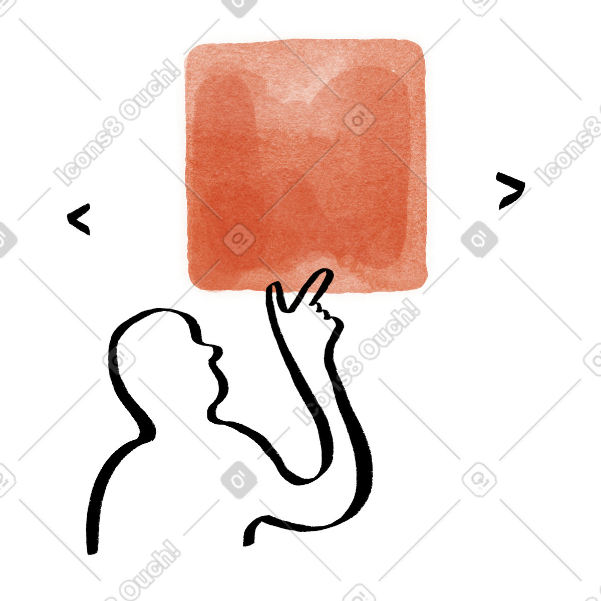 Person choosing from different options animated illustration in Hand-drawn animation style download in GIF, Lottie (JSON), AE