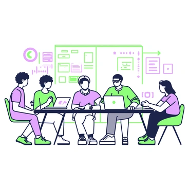 A coding bootcamp with students from different backgrounds learning together