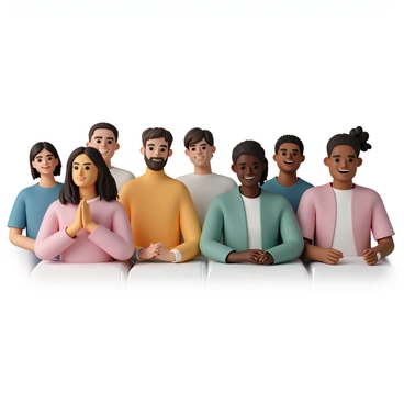 A diverse audience composed of individuals of varying ages, ethnicities, and genders. Each person is seated and looking towards the speaker with supportive expressions. Some individuals are nodding their heads in encouragement, while others have their hands clasped, smiling warmly. The lighting highlights their faces, showcasing the genuine encouragement in their expressions as they create an atmosphere of comfort and support for the speaker.