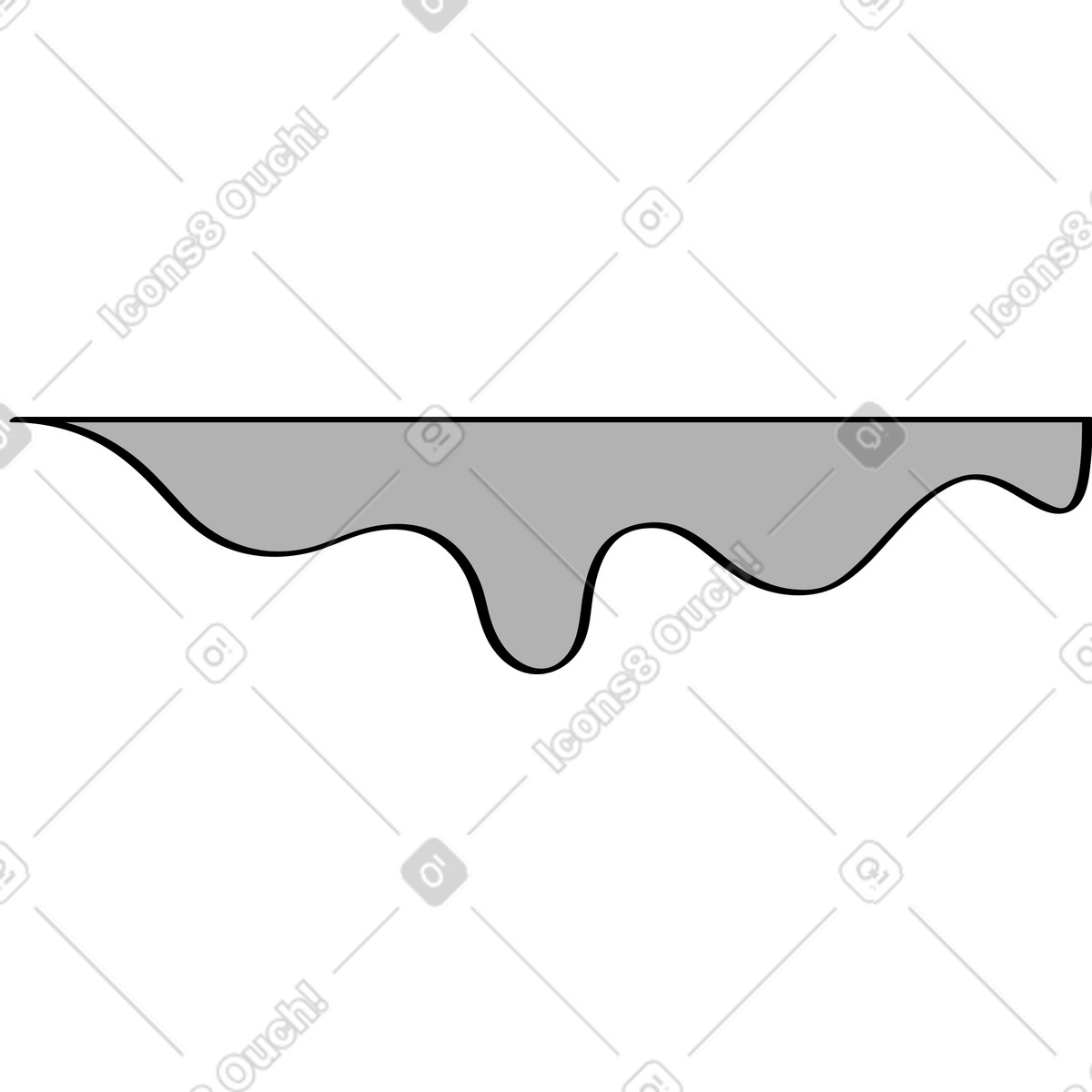 Building cement dripping illustration in Looney style download in PNG, SVG