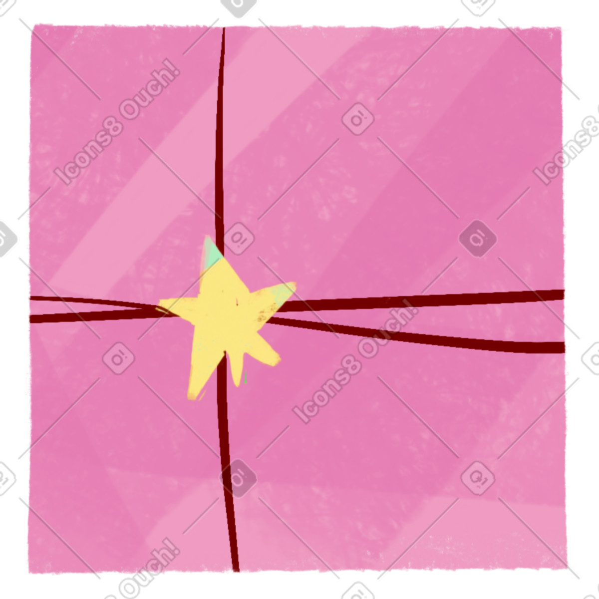 Pink box illustration in Fabulous style download in PNG, SVG