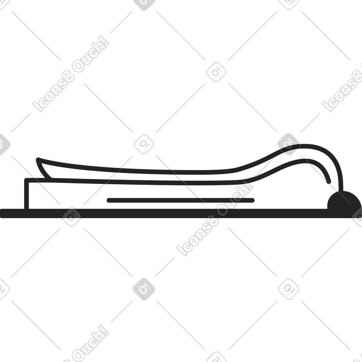 Parte di un libro aperto illustrazione in stile Sammy Line scarica in PNG, SVG