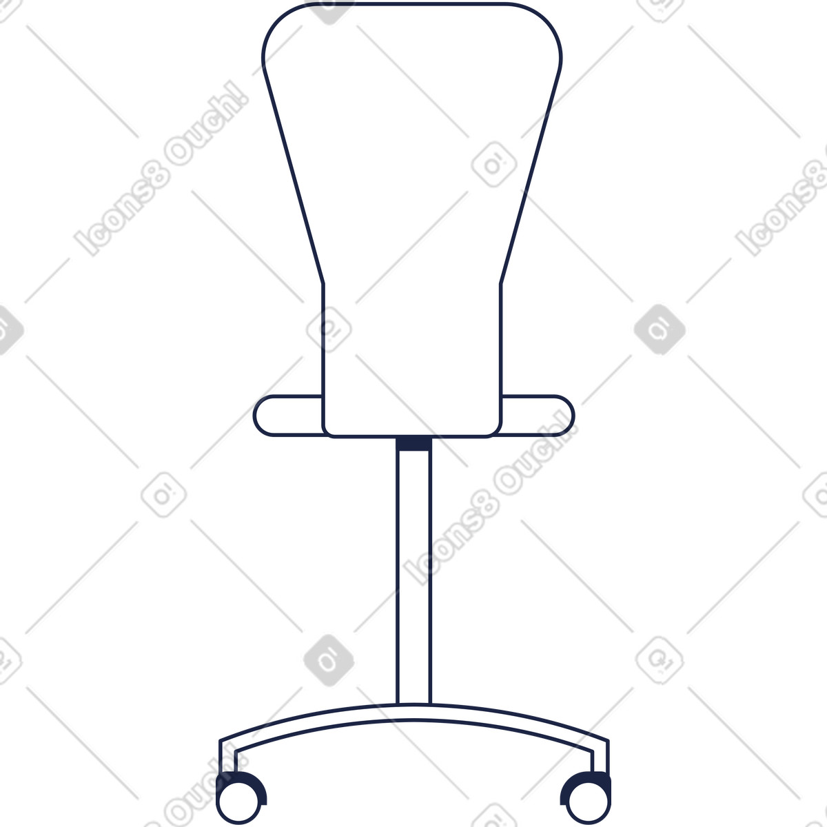 下载 Urban Line 风格的 办公椅 插画，支持 PNG、SVG 格式