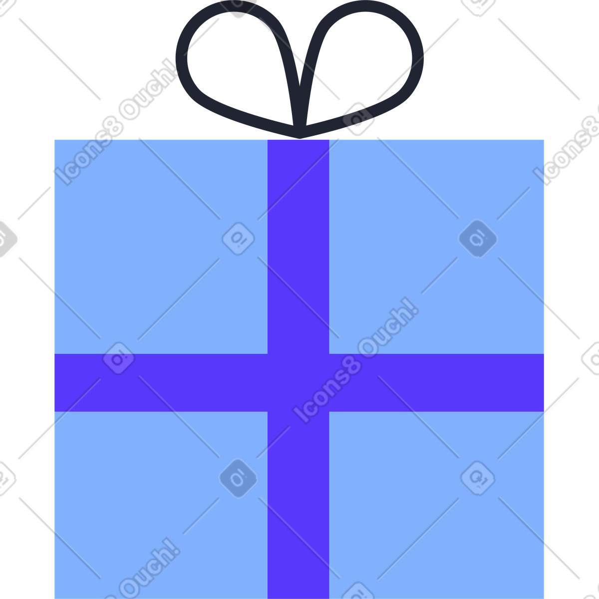 Ilustração de Presente em no estilo Pablita para baixar em PNG, SVG