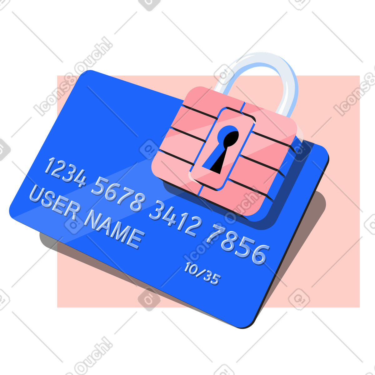 Payment protection and security illustration in Editorial style download in PNG, SVG