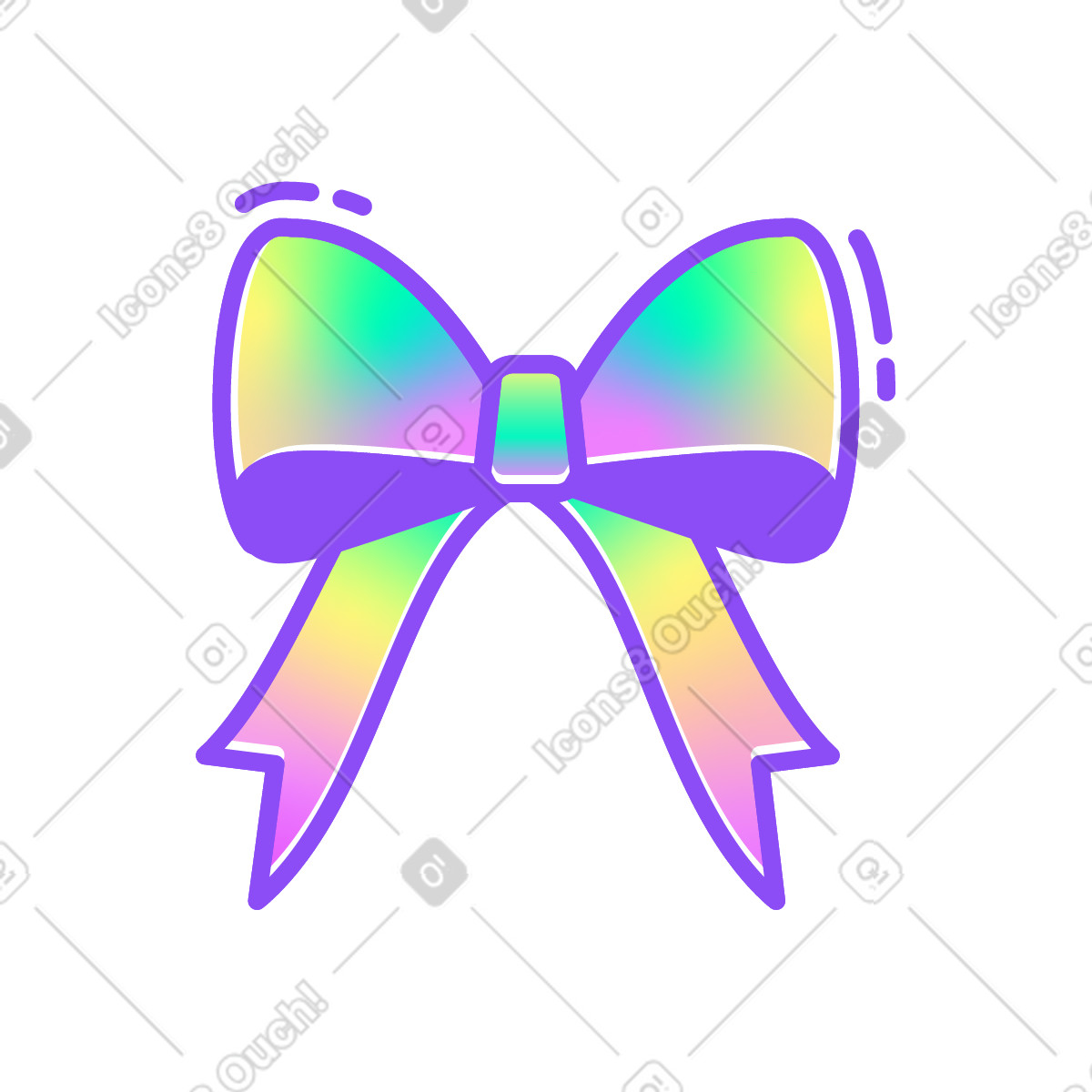 Illustration Arc dégradé dans le style Holographic à télécharger aux formats PNG, SVG