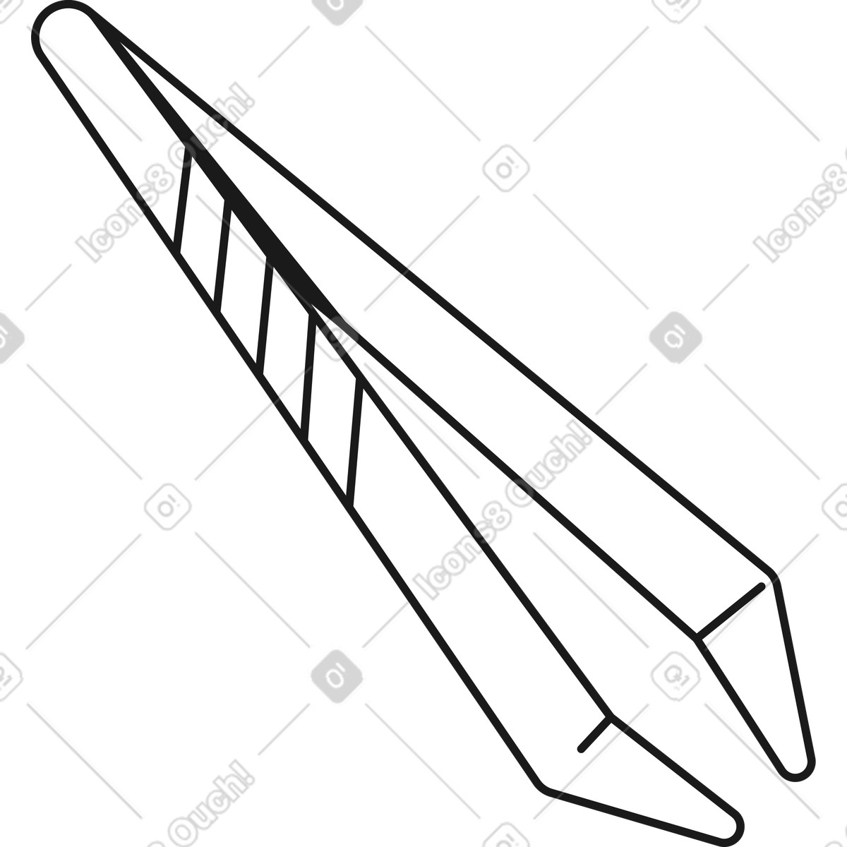 Ilustración White tweezers en estilo Taxi a descargar en PNG y SVG