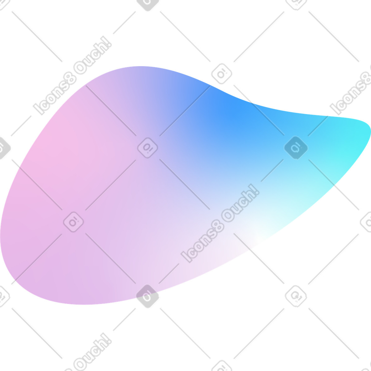 Illustration Point faible coloré dans le style Forms à télécharger aux formats PNG, SVG