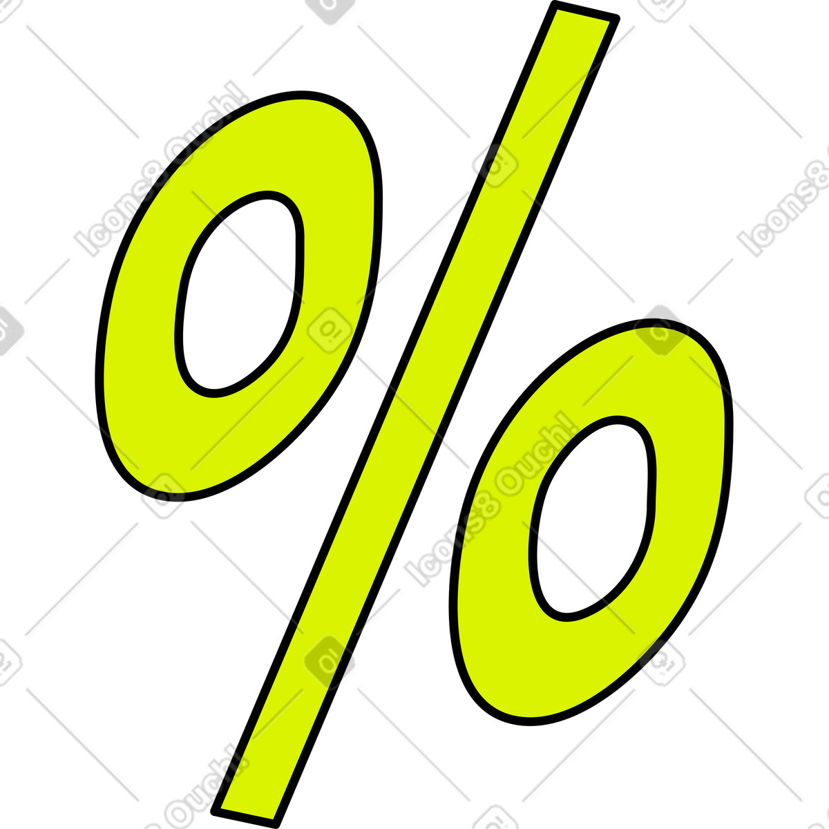 Illustration Icône de pourcentage dans le style Isometric à télécharger aux formats PNG, SVG