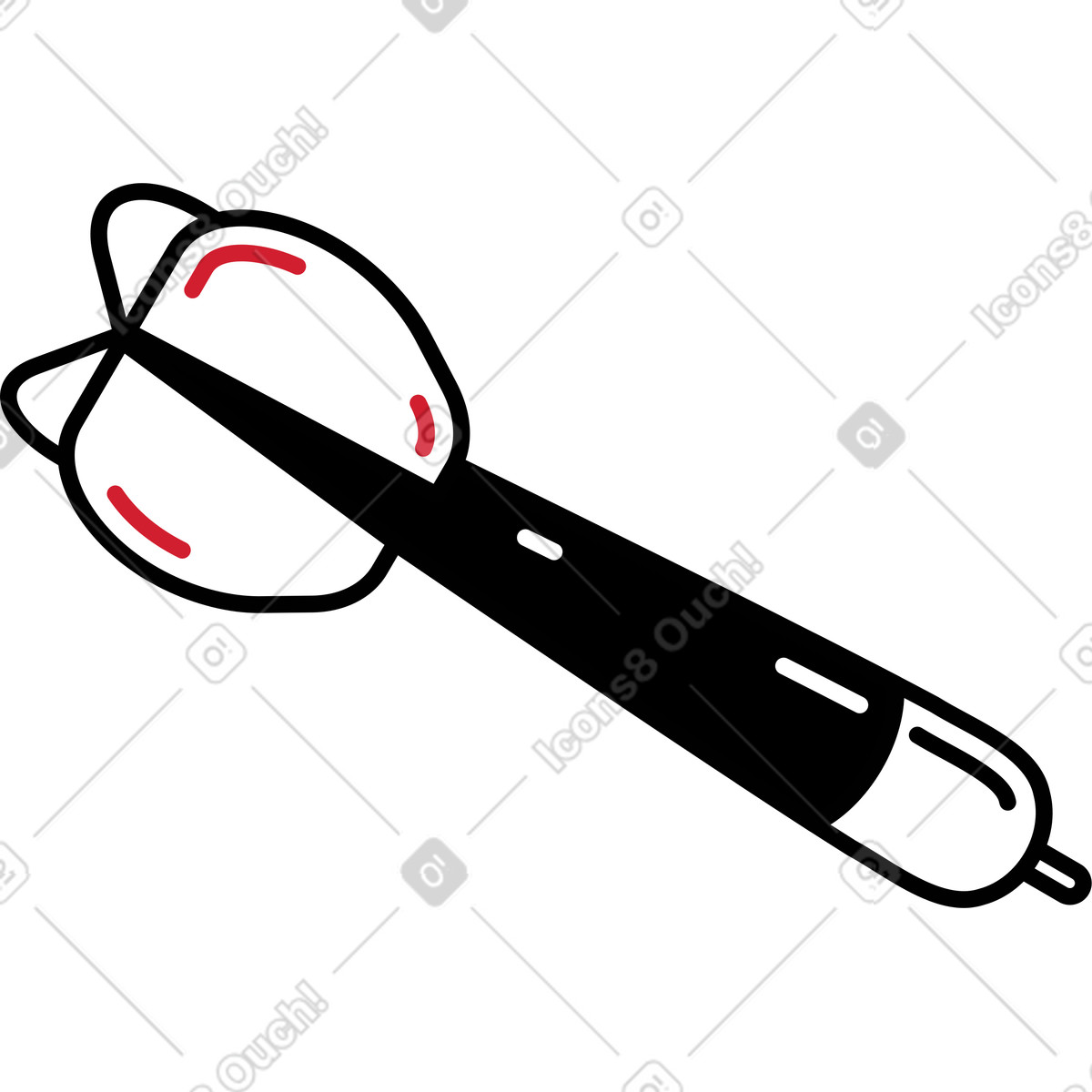 Ilustración Dardo en estilo Ruby a descargar en PNG y SVG
