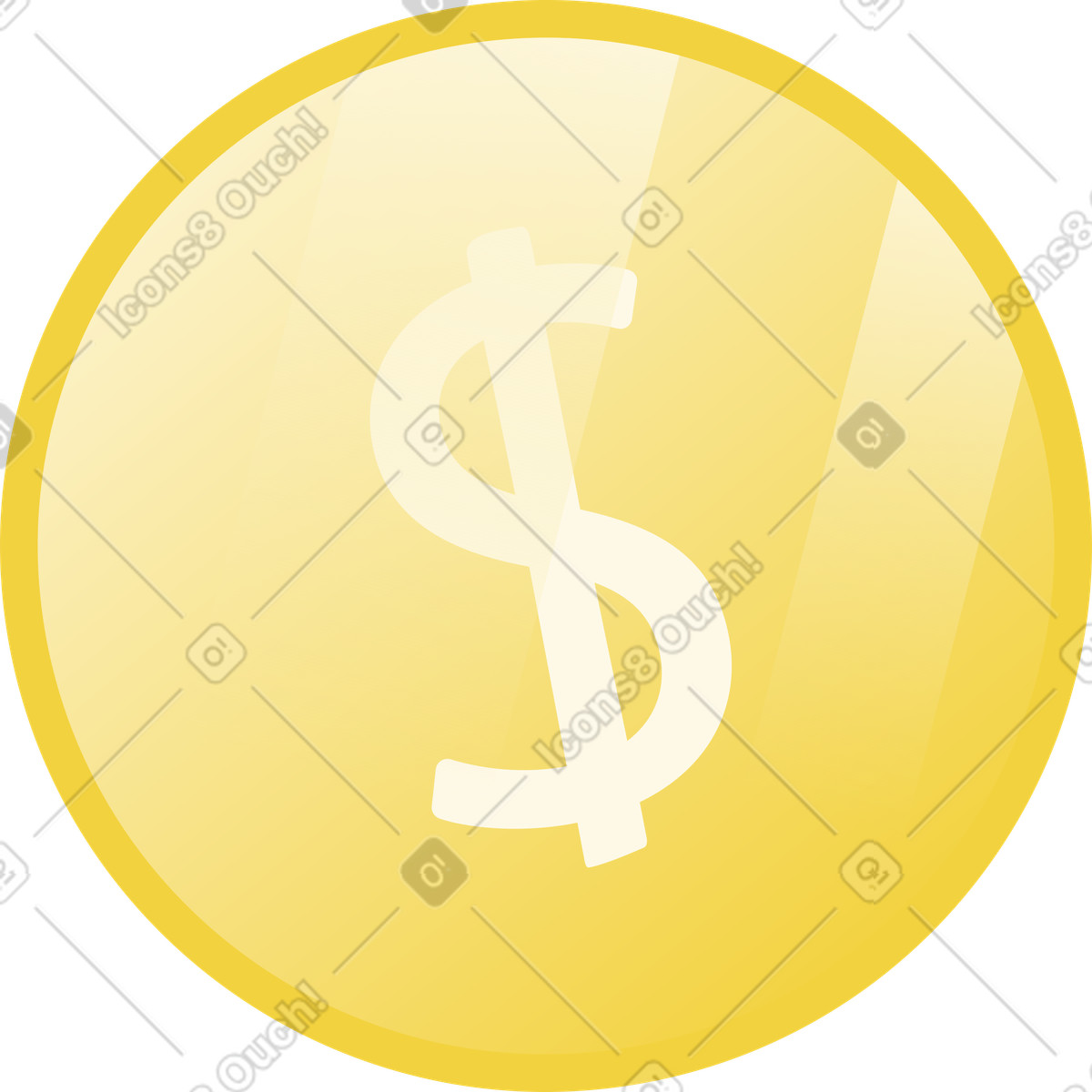 Coin illustration in PNG, SVG