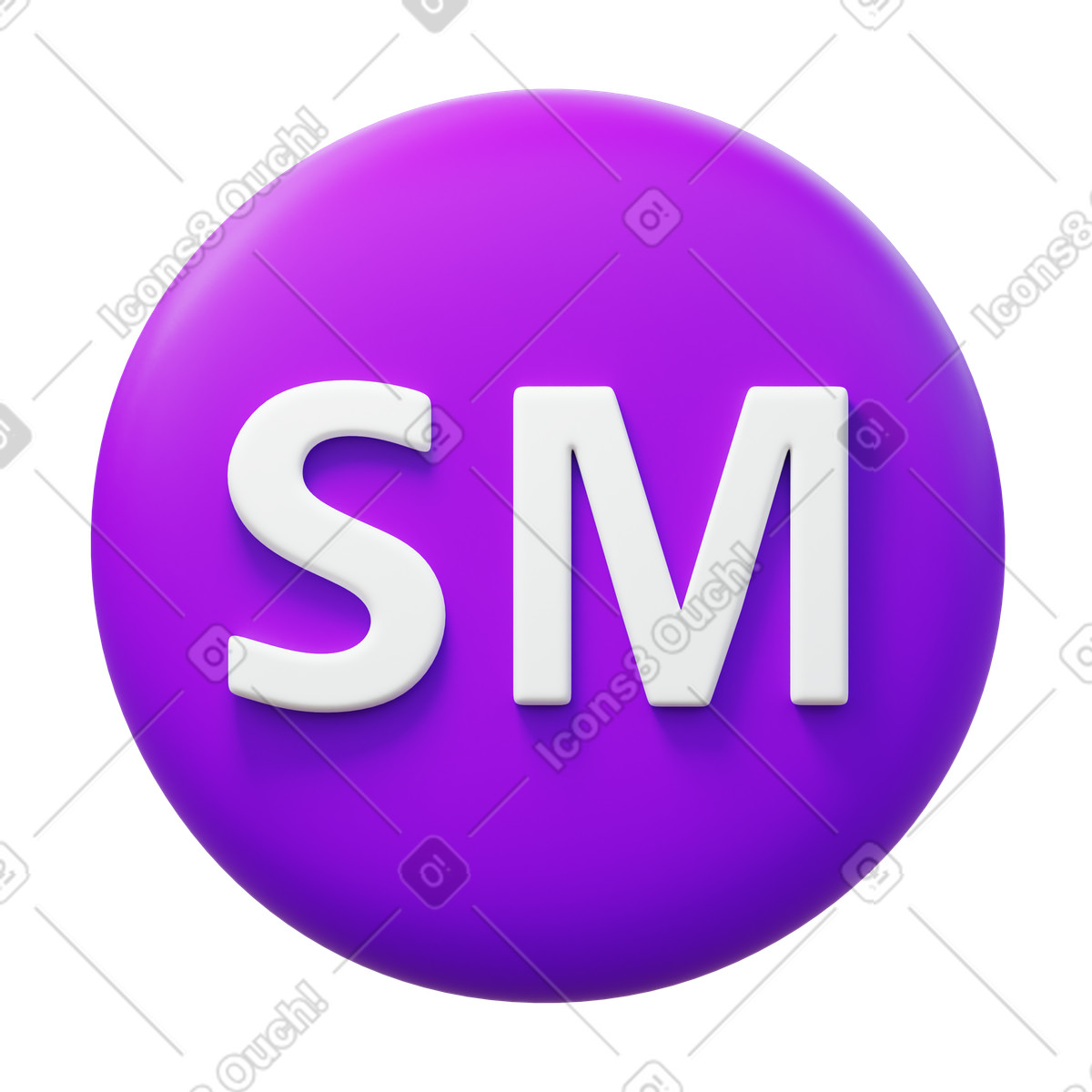 Service mark-Illustration im 3D Fluency-Stil als Download in PNG, SVG