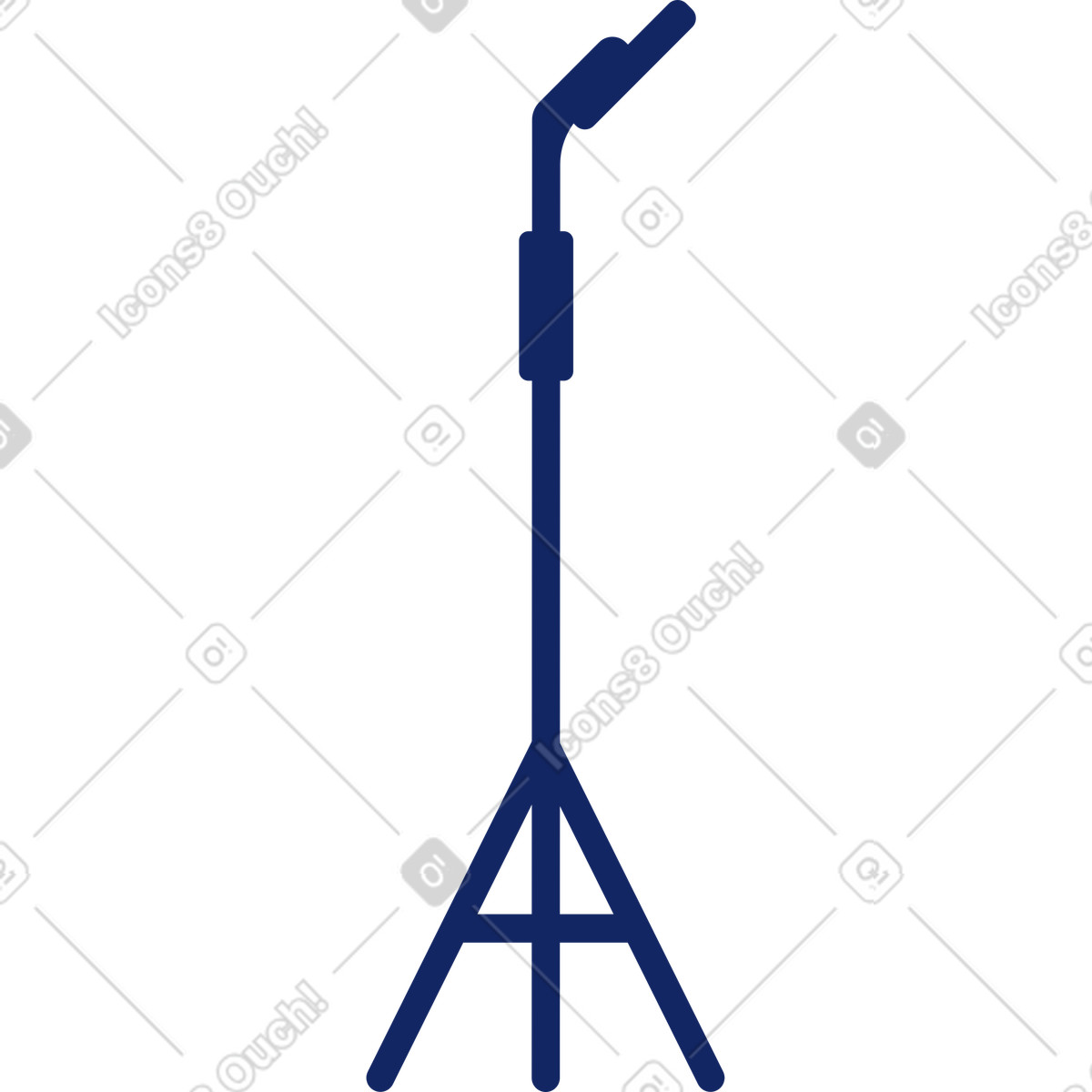 Ilustración Soporte para micrófono en estilo Cyborg a descargar en PNG y SVG