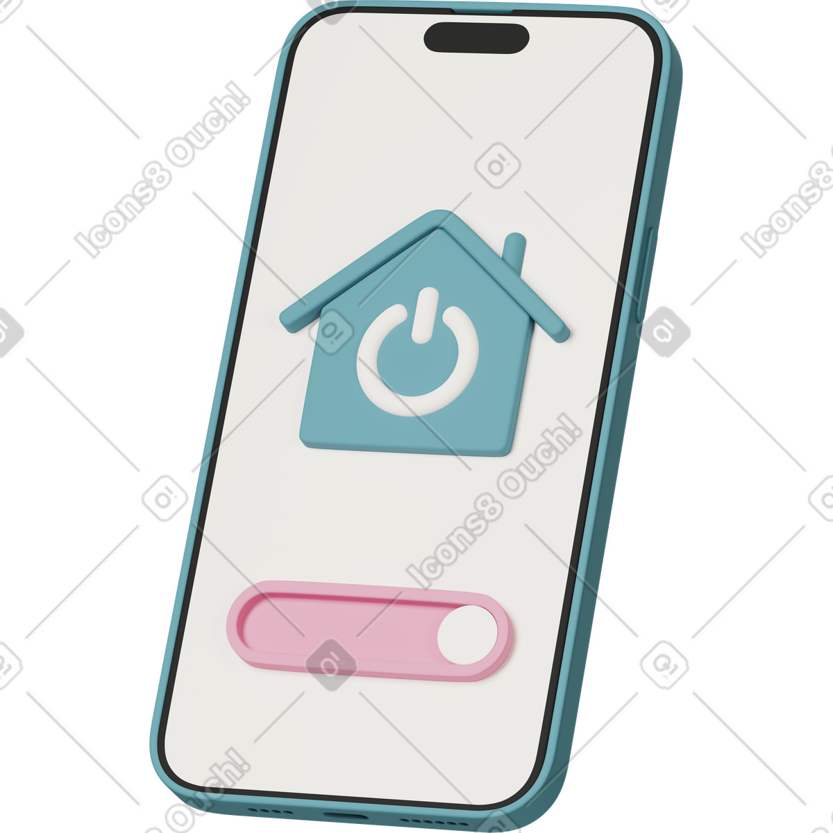 Ilustração de Smart home app em no estilo 3D Casual life para baixar em PNG, SVG