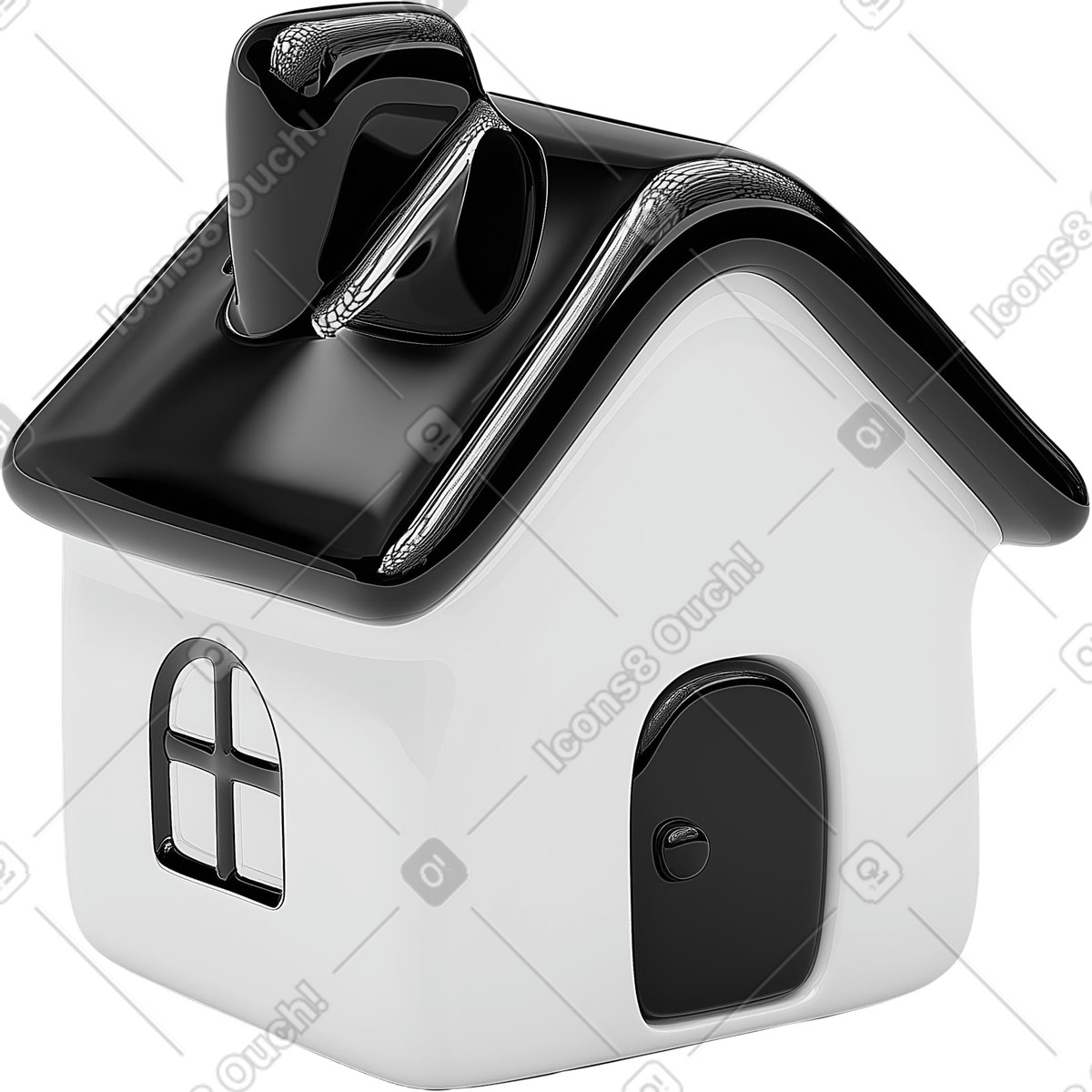 Ilustração de Casa porcelana esmaltada em no estilo Experimental para baixar em PNG, SVG