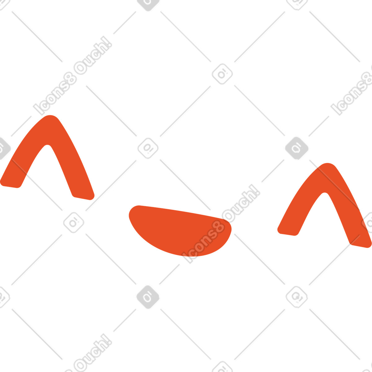Ilustración Cara feliz en estilo Flame a descargar en PNG y SVG