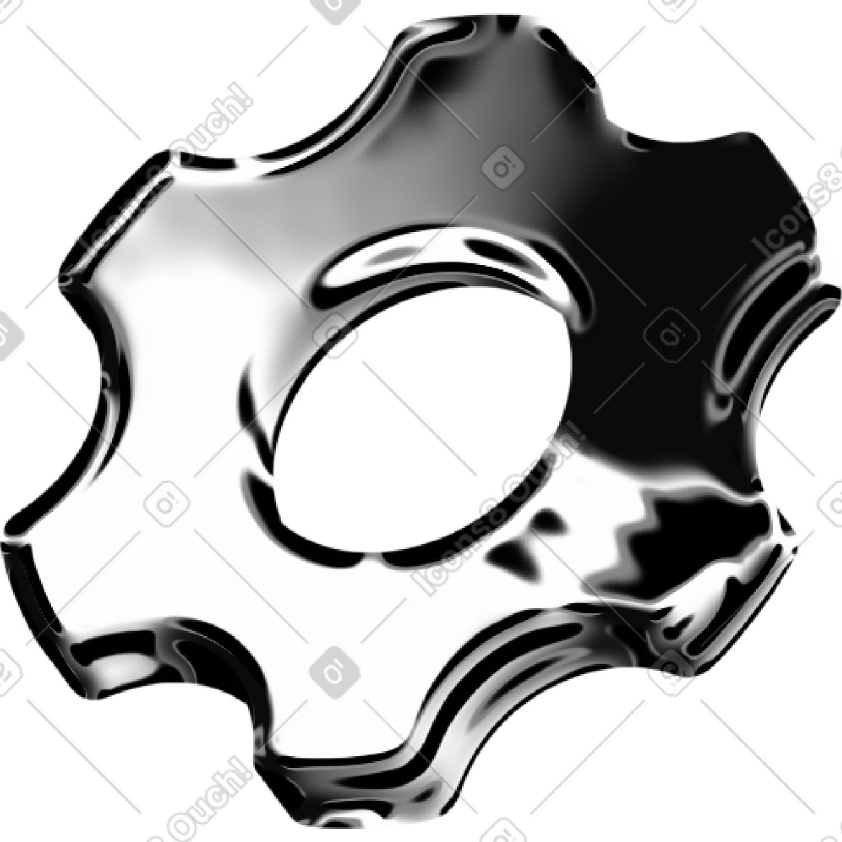 Gear-Illustration im Pop-Stil als Download in PNG, SVG