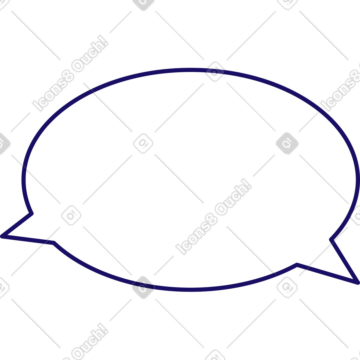 Ilustración Bocadillo doble en estilo Bendy a descargar en PNG y SVG