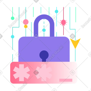 Access control with encrypted credentials, Password manager workflow,Secure login gateway in IT systems PNG, SVG