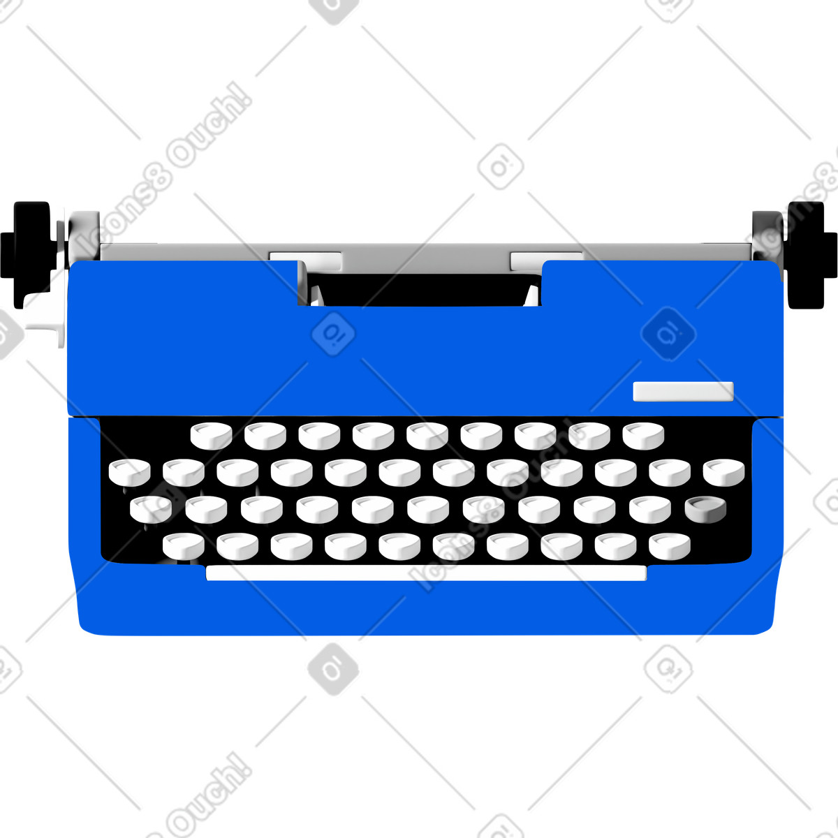 Typewriter illustration in PNG, SVG