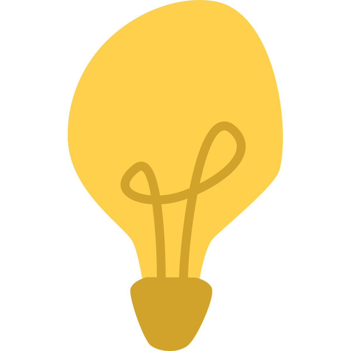 Ilustração de Light bulb em no estilo Bouncy para baixar em PNG, SVG