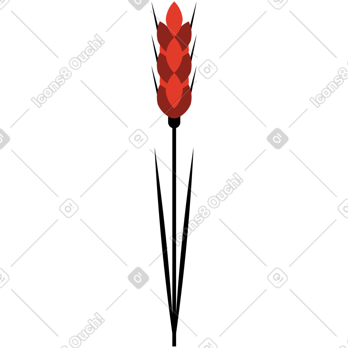 Illustration Fleur dans le style Burgundy à télécharger aux formats PNG, SVG