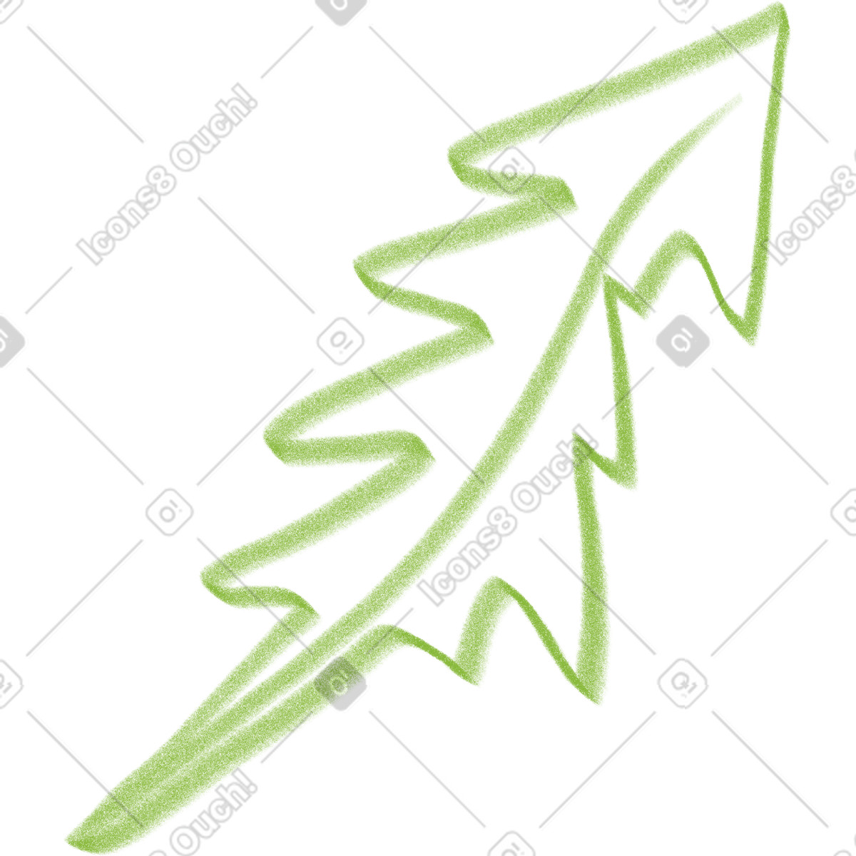 Ilustración Dandelion leaf en estilo Doodle a descargar en PNG y SVG