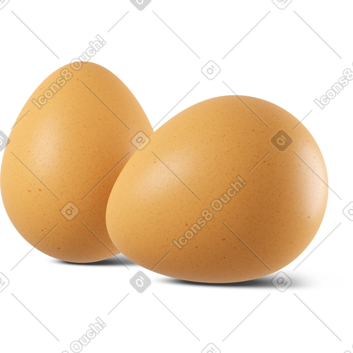 Ilustración Eggs in shell en estilo 3D Business a descargar en PNG y SVG