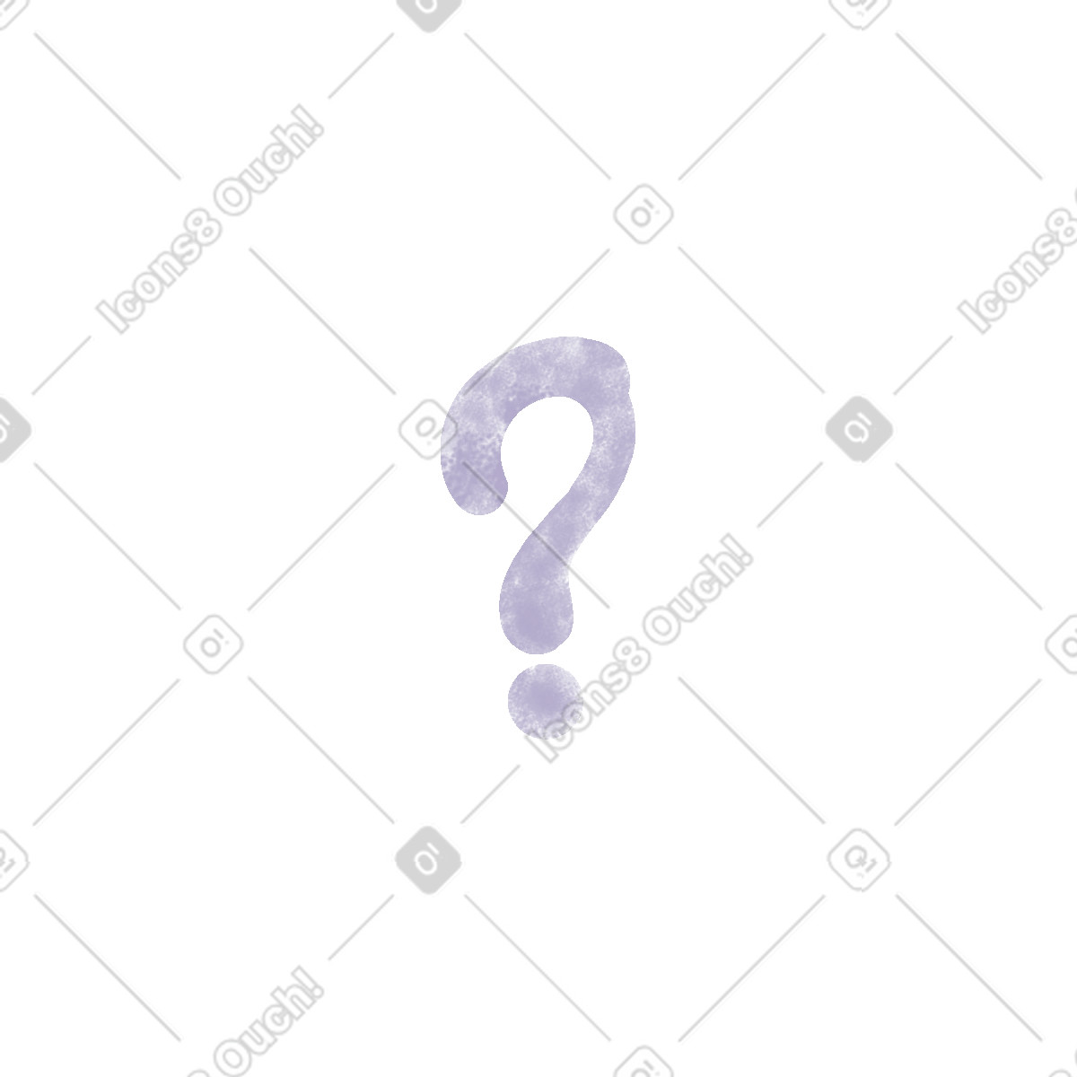 Question mark illustration in Family style download in PNG, SVG